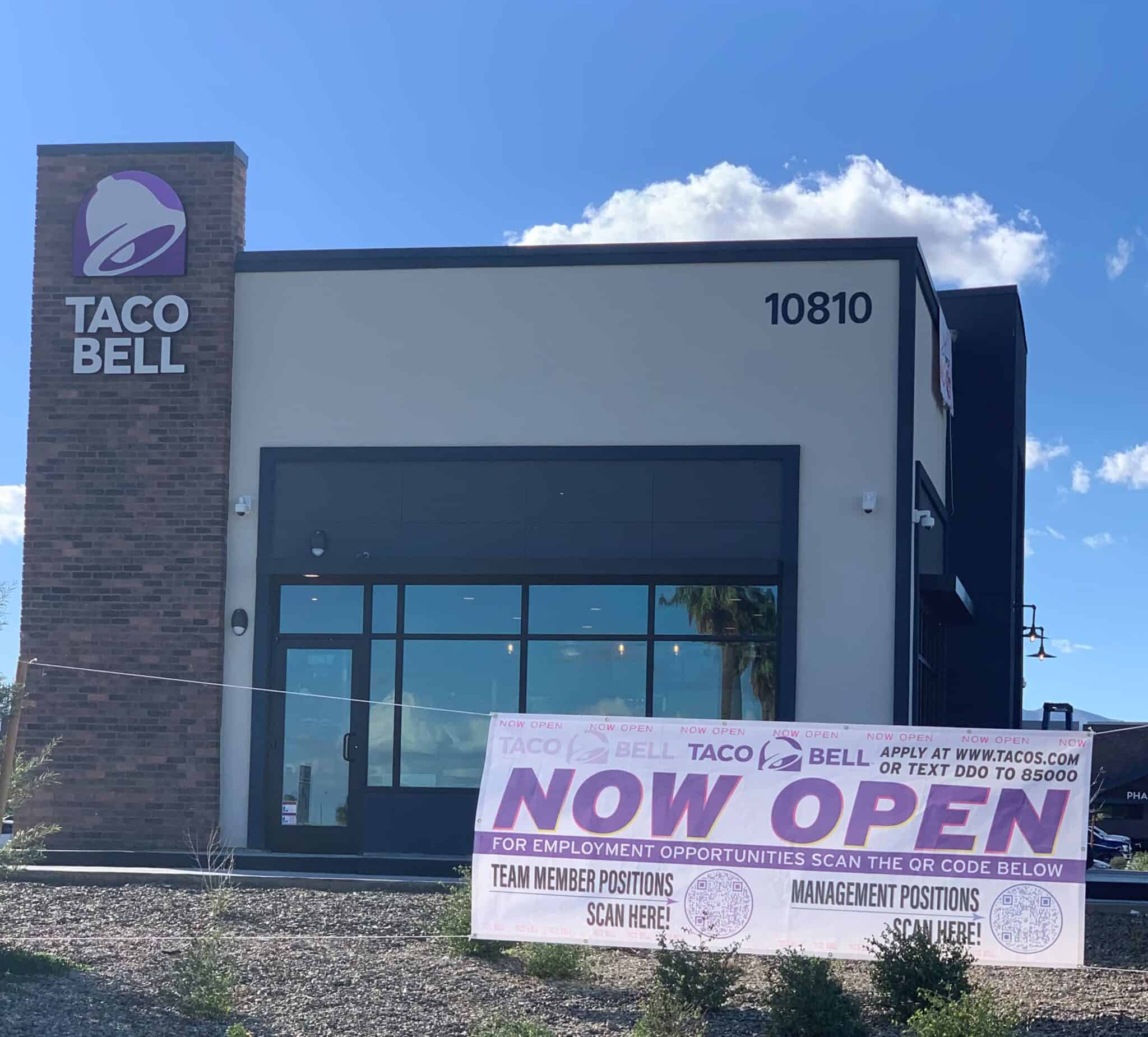 TACO BELL STORE 41323 IS OPEN! Desert De Oro Foods